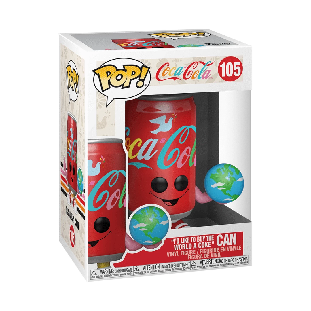 Coca-Cola Funko Pop! "I’d Like To Buy The World A Coke" Can #105 4 Coca-Cola Funko Pop! "I’d Like To Buy The World A Coke" Can #105