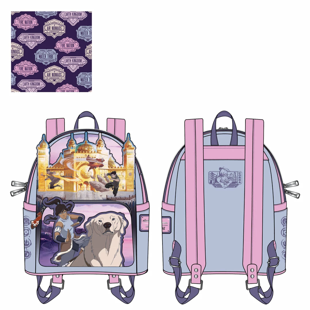Loungefly (PRE- ORDER) LF LEGEND OF KORRA TEAM KORRA MINI BACKPACK 3 Loungefly (PRE- ORDER) LF LEGEND OF KORRA TEAM KORRA MINI BACKPACK
