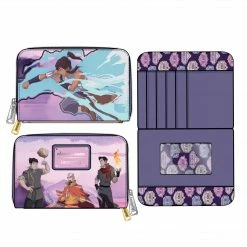 Loungefly (PRE- ORDER) LF LEGEND OF KORRA TEAM KORRA ZIPAROUND WALLET