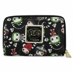Loungefly Pop By LF Beetlejuice AOP Ziparound Wallet