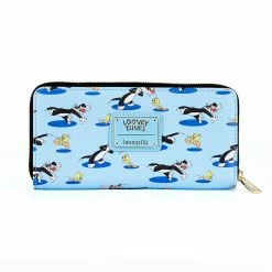 Loungefly LF Looney Tunes Tweety & Sylvester AOP Ziparound Wallet
