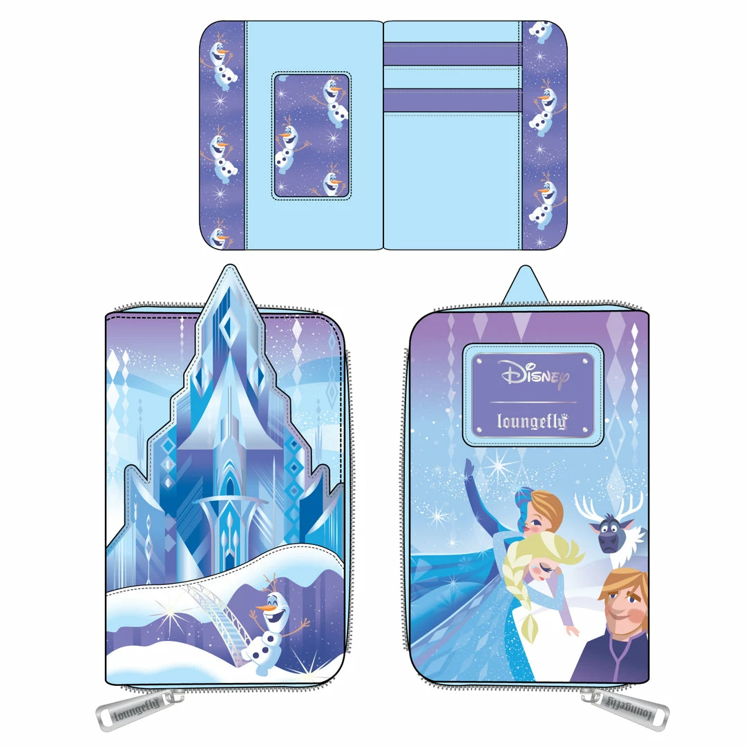 Loungefly (PRE- ORDER) LF DISNEY FROZEN PRINCESS CASTLE ZIP AROUND WALLET 3 Loungefly (PRE- ORDER) LF DISNEY FROZEN PRINCESS CASTLE ZIP AROUND WALLET