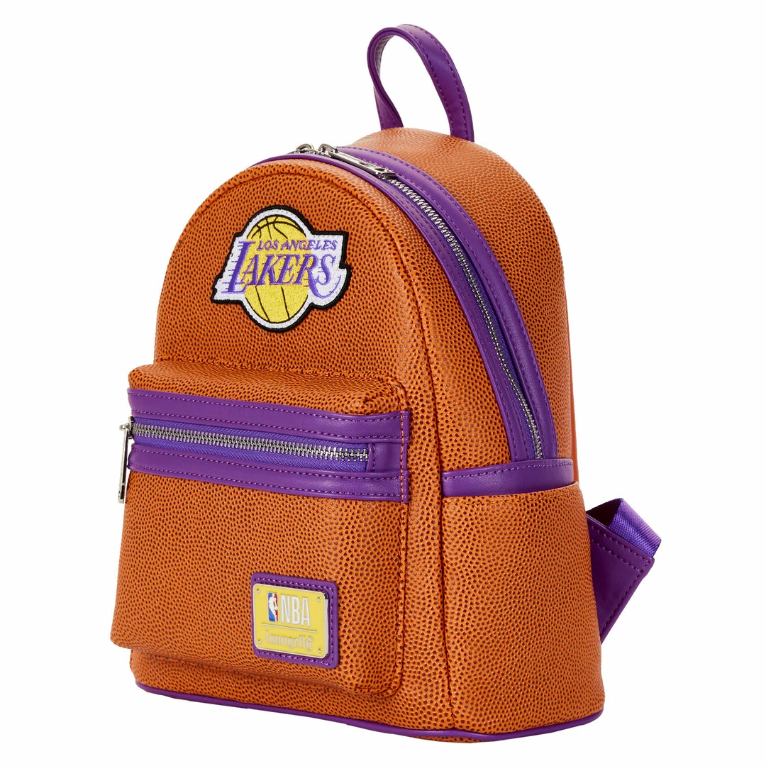 Loungefly (PRE- ORDER) LF NBA LA LAKERS BASKETBALL MINI BACKPACK 5 Loungefly (PRE- ORDER) LF NBA LA LAKERS BASKETBALL MINI BACKPACK