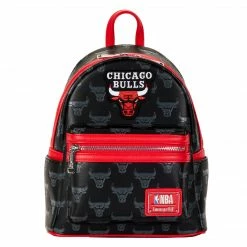 Loungefly (PRE- ORDER) LF NBA CHICAGO BULLS DEBOSSED LOGO MINI BACKPACK