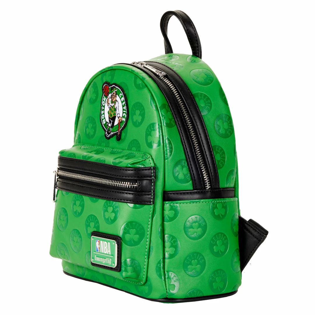 Loungefly (PRE- ORDER) LF NBA BOSTON CELTICS DEBOSSED LOGO MINI BACKPACK 5 Loungefly (PRE- ORDER) LF NBA BOSTON CELTICS DEBOSSED LOGO MINI BACKPACK
