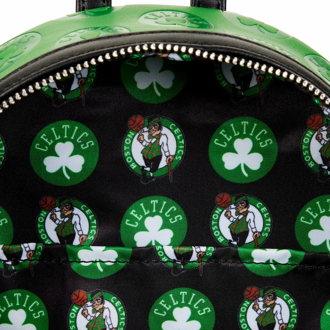 Loungefly (PRE- ORDER) LF NBA BOSTON CELTICS DEBOSSED LOGO MINI BACKPACK 8 Loungefly (PRE- ORDER) LF NBA BOSTON CELTICS DEBOSSED LOGO MINI BACKPACK