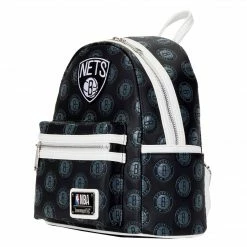 Loungefly (PRE- ORDER) LF NBA BROOKLYN NETS DEBOSSED LOGO MINI BACKPACK 10 Loungefly (PRE- ORDER) LF NBA BROOKLYN NETS DEBOSSED LOGO MINI BACKPACK