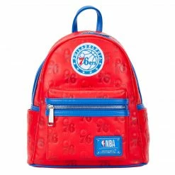Loungefly (PRE- ORDER) LF NBA PHILLY 76ERS DEBOSSED LOGO MINI BACKPACK
