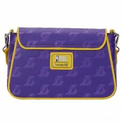 Loungefly (PRE- ORDER) LF NBA LA LAKERS DEBOSSED LOGO CROSSBODY BAG