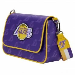 Loungefly (PRE- ORDER) LF NBA LA LAKERS DEBOSSED LOGO CROSSBODY BAG