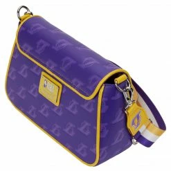 Loungefly (PRE- ORDER) LF NBA LA LAKERS DEBOSSED LOGO CROSSBODY BAG