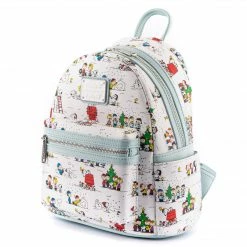 Loungefly LF Peanuts Happy Holidays AOP Mini Backpack