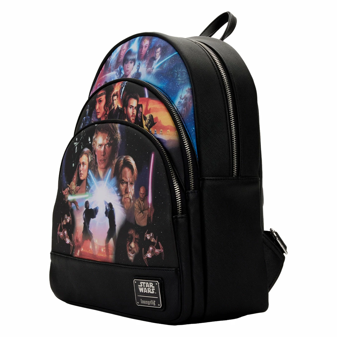 Loungefly (PRE- ORDER) LF STAR WARS TRILOGY 2 TRIPLE POCKET MINI BACKPACK 4 Loungefly (PRE- ORDER) LF STAR WARS TRILOGY 2 TRIPLE POCKET MINI BACKPACK