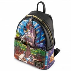 Loungefly LF Disney Princess Castle Series Belle Mini Backpack