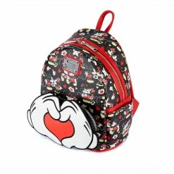 Loungefly LF Disney Mickey And Minnie Heart Hands Mini Backpack
