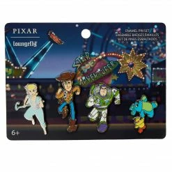 Loungefly (PRE- ORDER) LF PIXAR TOY STORY AMUSEMENT PARK 4 PC PIN SET