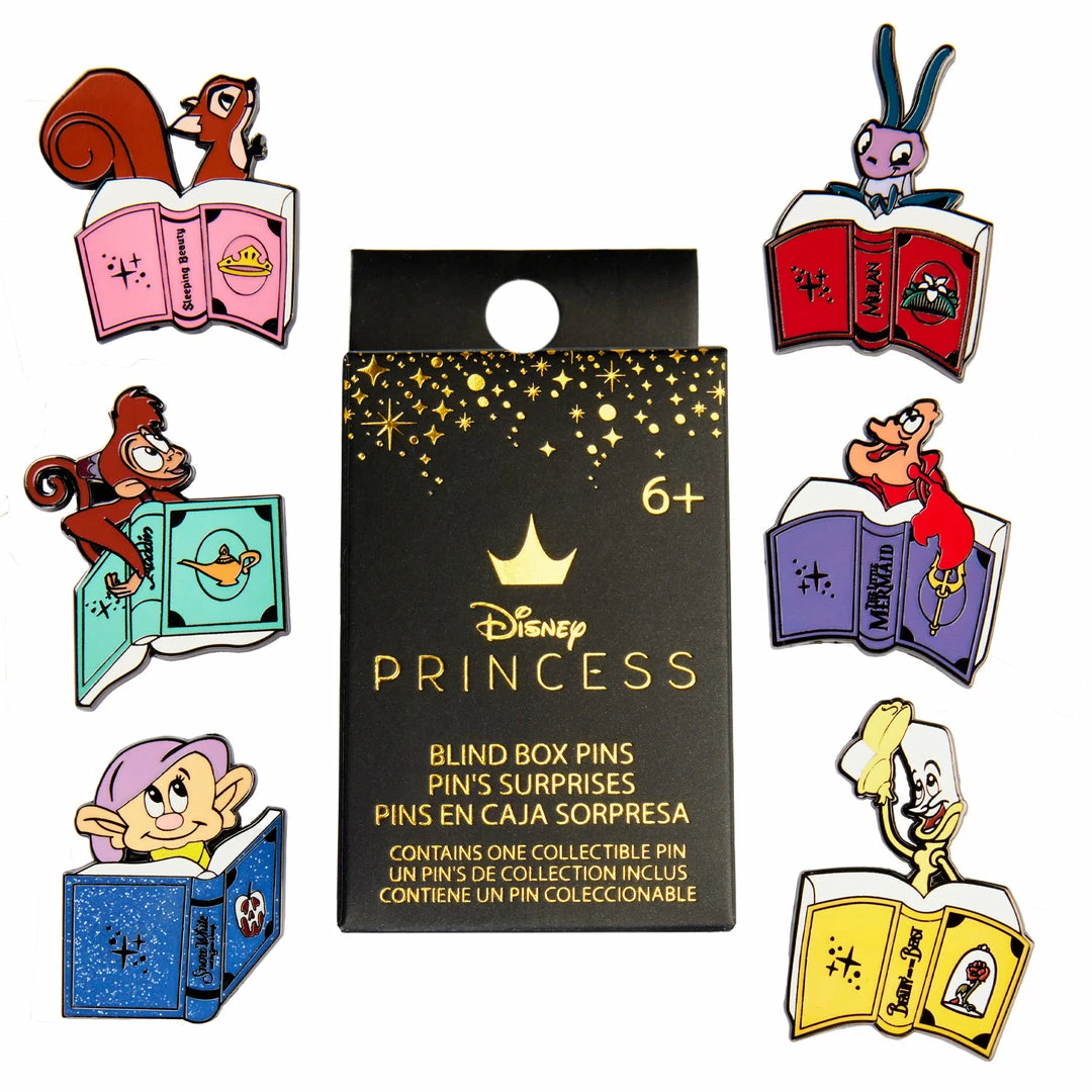 Loungefly (PRE- ORDER) LF DISNEY PRINCESS BOOKS BLIND BOX PINS 3 Loungefly (PRE- ORDER) LF DISNEY PRINCESS BOOKS BLIND BOX PINS