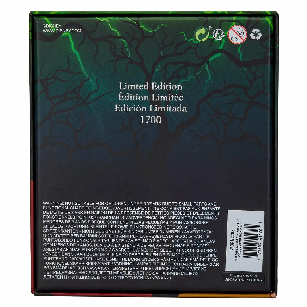 Loungefly (PRE-ORDER) LF DISNEY BEAUTY & THE BEAST MIRROR 3” COLLECTOR PIN BOX 6 Loungefly (PRE-ORDER) LF DISNEY BEAUTY & THE BEAST MIRROR 3” COLLECTOR PIN BOX