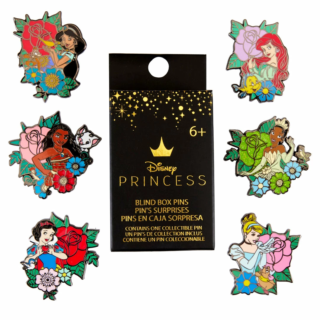 Loungefly (PRE- ORDER) LF DISNEY PRINCESS TATTOO BLIND BOX PINS 3 Loungefly (PRE- ORDER) LF DISNEY PRINCESS TATTOO BLIND BOX PINS