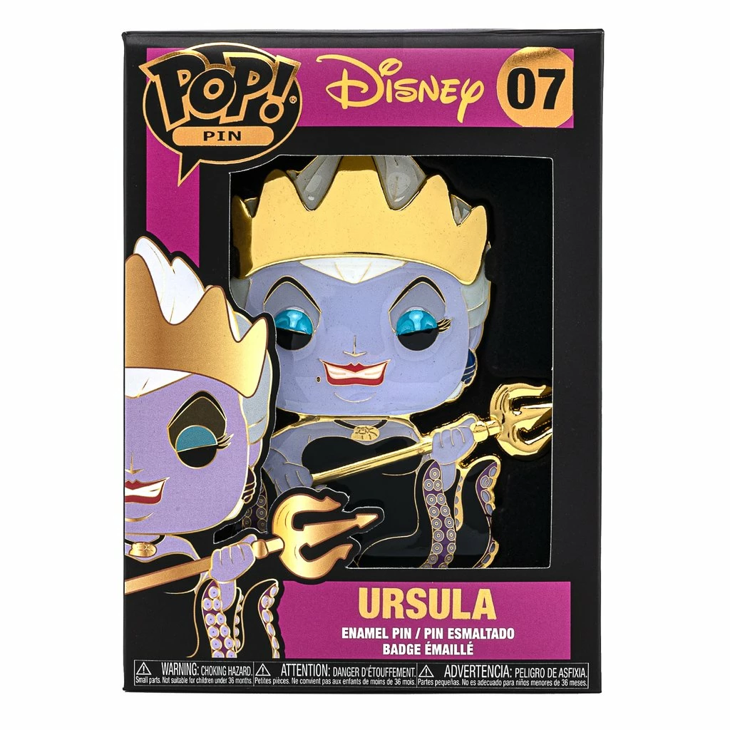 DISNEY THE LITTLE MERMAID URSULA FUNKO POP! PIN #07 3 DISNEY THE LITTLE MERMAID URSULA FUNKO POP! PIN #07