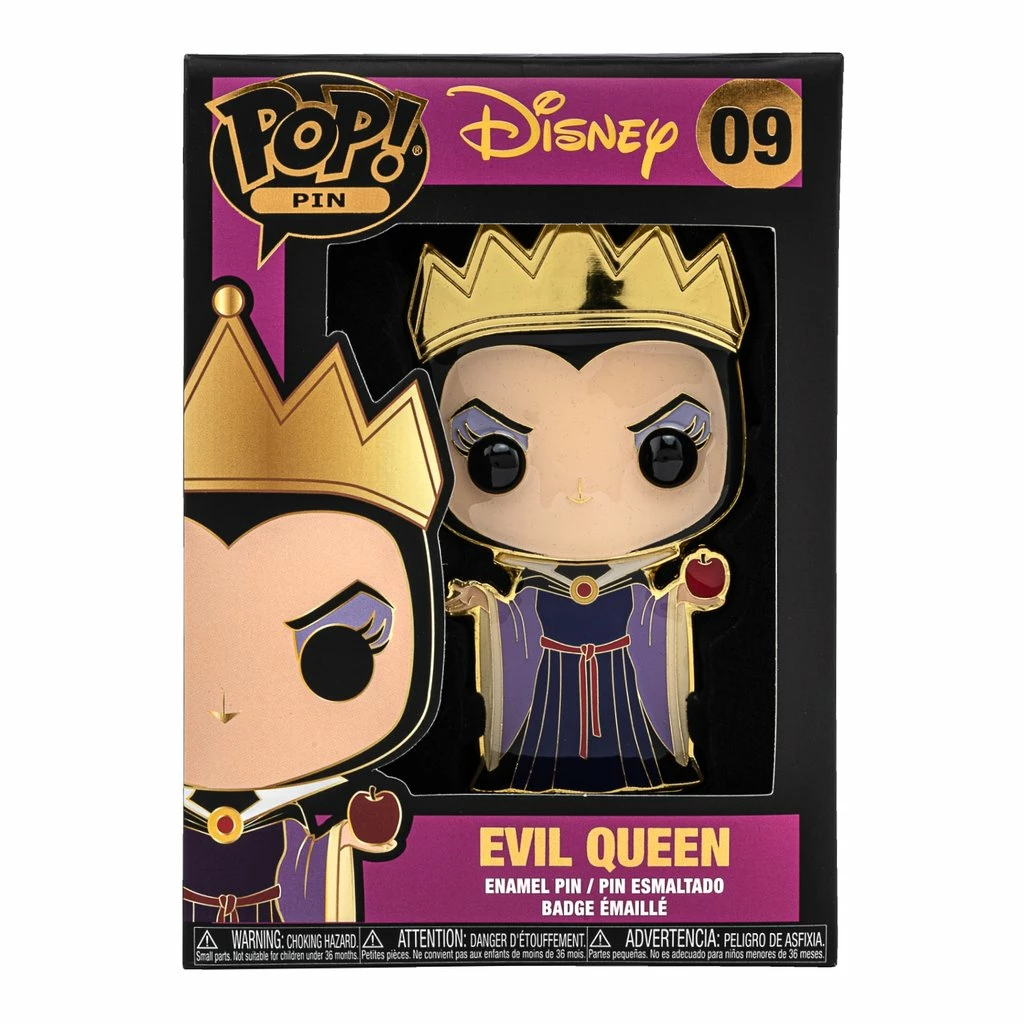 DISNEY EVIL QUEEN FUNKO POP! PIN #09 3 DISNEY EVIL QUEEN FUNKO POP! PIN #09