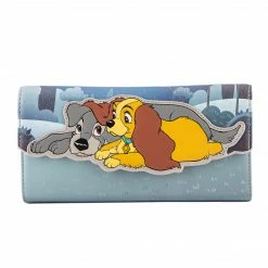 Loungefly LF Lady And The Tramp Wet Cement Flap Wallet