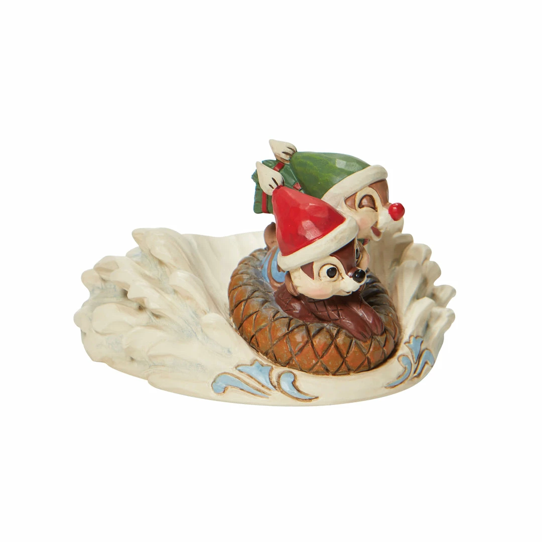 Disney Traditions By Jim Shore Chip N' Dale Sledding Saucer 5 Disney Traditions By Jim Shore Chip N' Dale Sledding Saucer