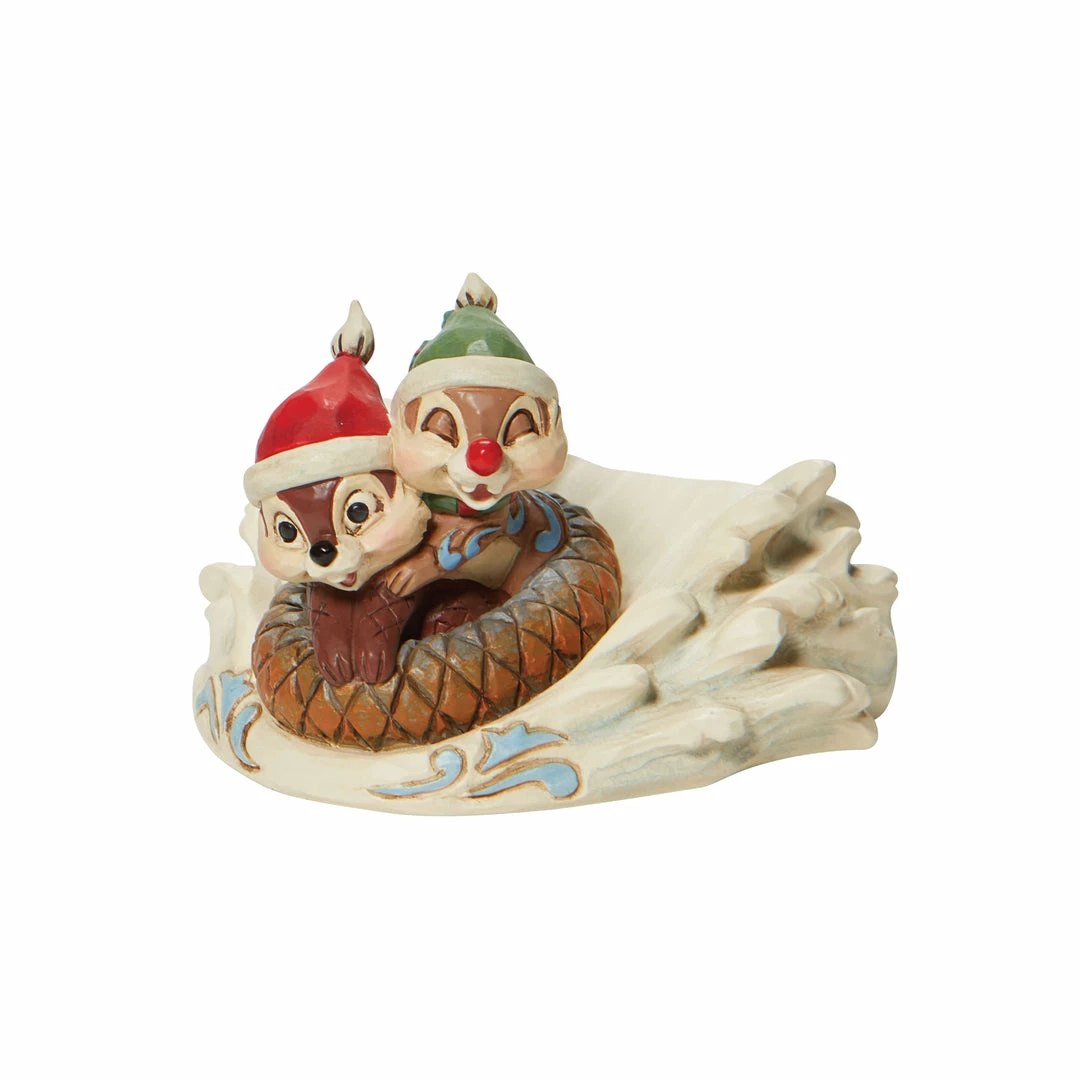 Disney Traditions By Jim Shore Chip N' Dale Sledding Saucer 4 Disney Traditions By Jim Shore Chip N' Dale Sledding Saucer