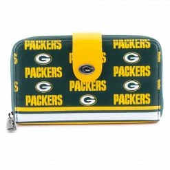 Loungefly LF NFL Greenbay Packers Logo AOP Bifold Wallet