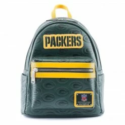 Loungefly LF NFL Greenbay Packers Logo AOP Mini Backpack