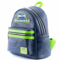 Loungefly LF NFL Seattle Seahawks Logo AOP Mini Backpack