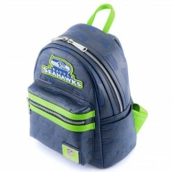 Loungefly LF NFL Seattle Seahawks Logo AOP Mini Backpack