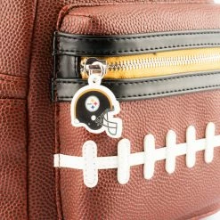 Loungefly LF NFL Pittsburg Steelers Pigskin Logo Mini Backpack
