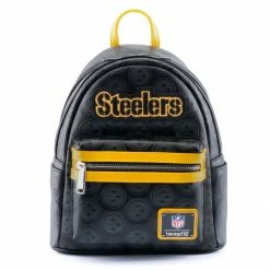 Loungefly LF NFL Pittsburgh Steelers Logo AOP Mini Backpack
