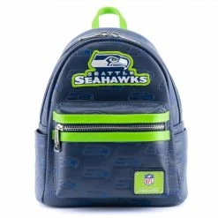Loungefly LF NFL Seattle Seahawks Logo AOP Mini Backpack