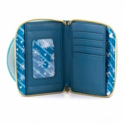 Loungefly LF Disney Snowman Mickey Minnie Snow Globe Ziparound Wallet