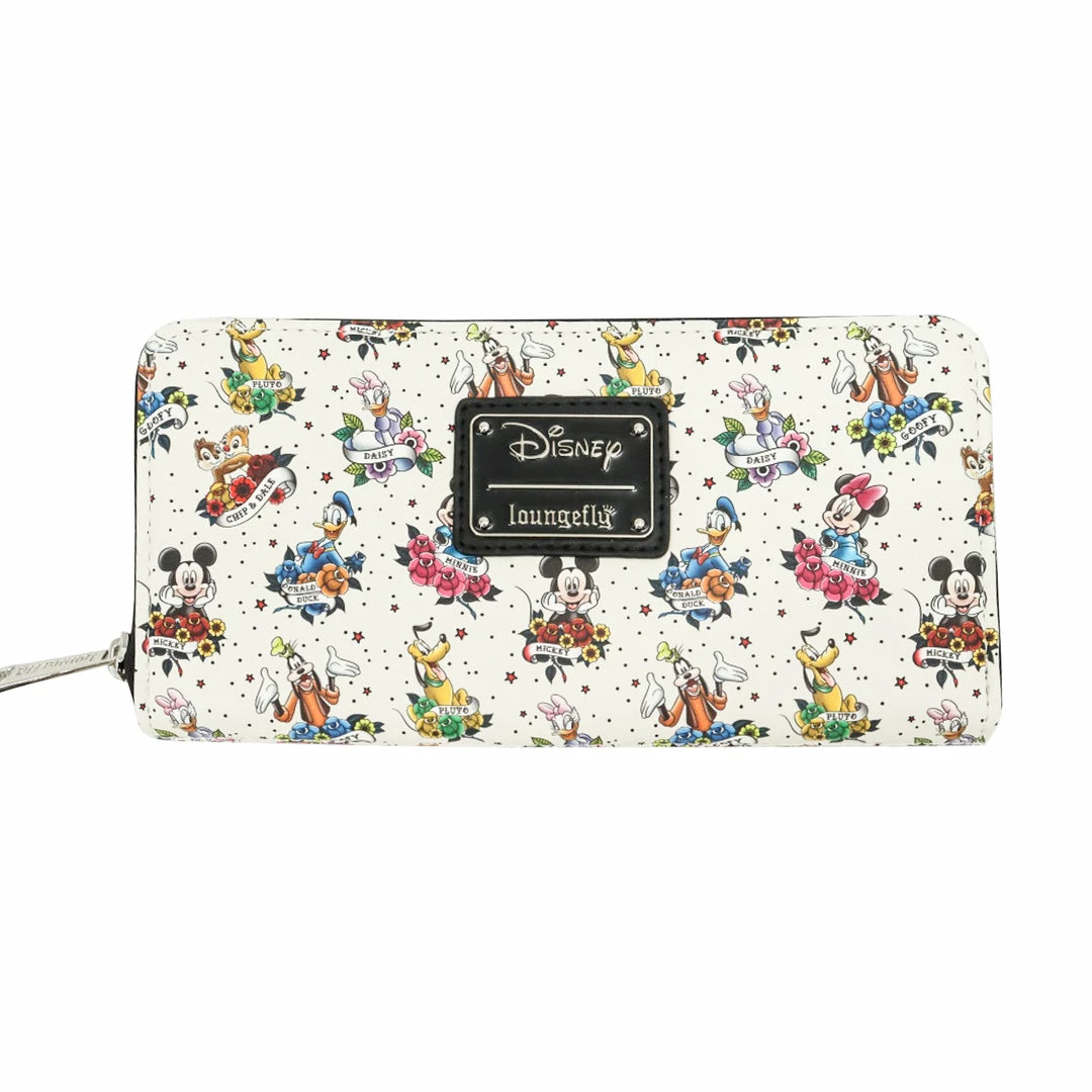 (PRE-ORDER) COLLECTION LOUNGE EXCLUSIVE LOUNGEFLY MICKEY AND FRIENDS TATTOO WALLET 3 (PRE-ORDER) COLLECTION LOUNGE EXCLUSIVE LOUNGEFLY MICKEY AND FRIENDS TATTOO WALLET